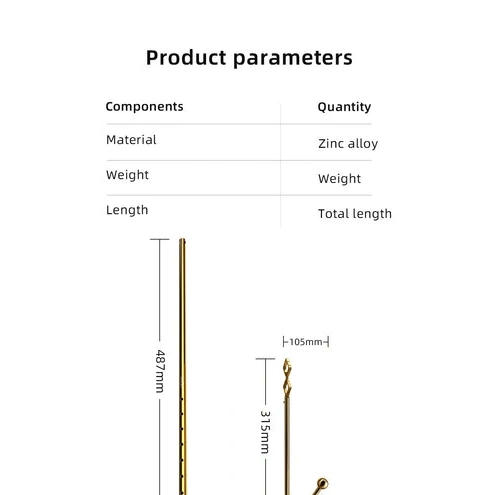 Anal Hooks Set LOCKINK Adjustable Anal 3867 Golden AllNight Hook 0127